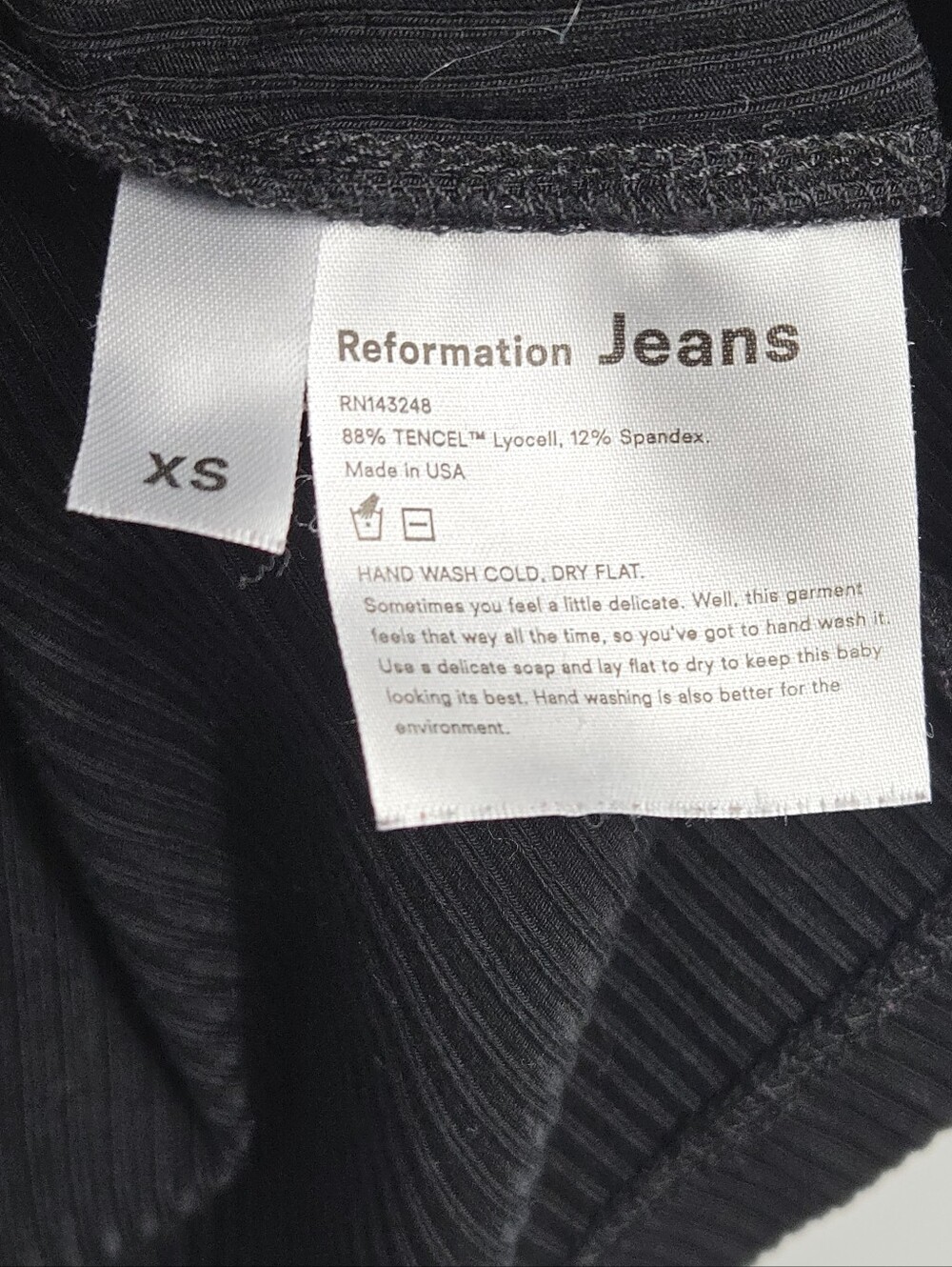 Reformation Jeans Kendy Black  Bodycon Mini Dress Short Sleeves - Picture 9 of 11